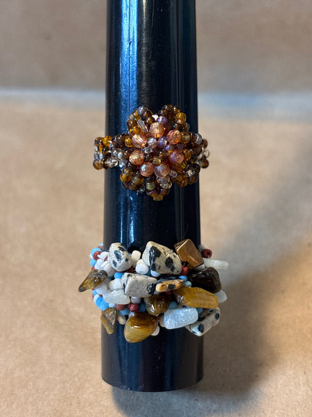 Pair of Beaded Rings