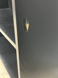 Black IKEA Bookcase B, Particle Board/Cardboard Backing