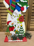 Wooden Snowman Holiday Decor