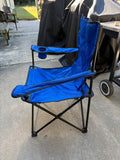 Folding Blue Canvas Arm Chair w/Carry Bag (Three Available )