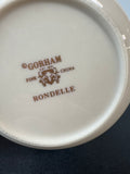 (E) Gorham Rondelle Creamer & Lidded Sugar Bowl