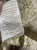 Green And Beige Williams Sonoma Round Table Cloth