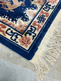 AS IS***Chinese Dragon Rug, 65"x28"***Read Description***