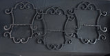 3-Piece Metal Scroll Hanging Plate
