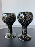 Pair of Three Hands Pottery Chalice Candle Holders & Luminaries