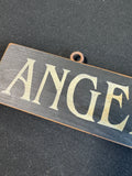 Angels Gather Here Folk Style Wooden Sign