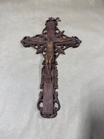 Art Deco Wooden Crucifix Wall Hanging
