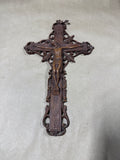 Art Deco Wooden Crucifix Wall Hanging