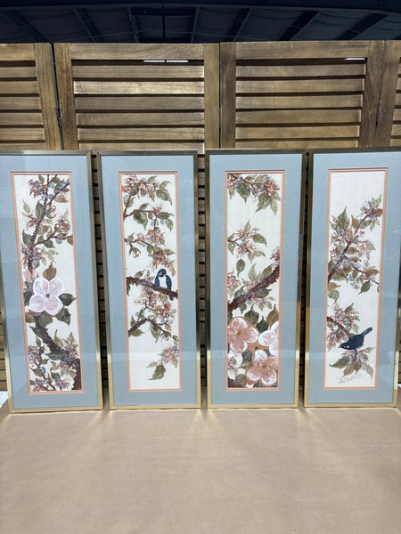 Set of Four Panels by Jan Doster; Signed