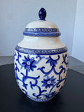 Lauren by Ralph Lauren Mandarin Blue Ceramic Tall Lidded Jar