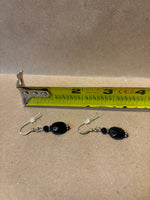 Black Beaded Earrings