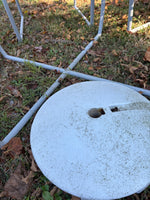 Patio Table and Chairs Set w/Umbrella Holder