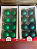 Glass Ornament Lot w/Ornament Storage Tub