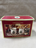 Spode Christmas Tree With Peppermint Handle And Spoons - With Box