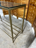 Glass/Metal Console Table