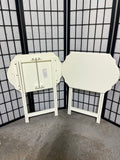 Pair of Off White Folding TV Trays, No stand