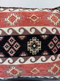 Aztec Style Printed Throw Pillow with Tassels