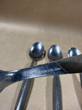 4-Piece Eldan Grey Synthetic Handle Spoons