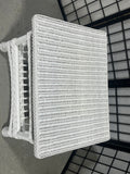 White Wicker Coffee Table