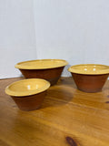 Wisconsin Pottery Mixing Bowls - Set Of 3