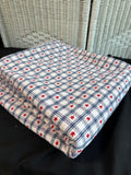 Storehouse Tapestry Style Red, White & Blue Plaid Stars Table Cover