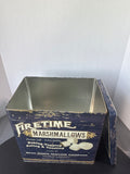 Large Firetime Marsallows Reproduction Storage Tin