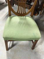 Double Pedestal Dininng Table, with (2) Leaves, (6) Chairs and Table Pads ***HEAVY ITEM***