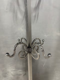 Victorian Style Heavyweight Wrought Iron Scroll Coat Rack