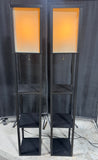 Pair of Lightweight Modern Shelf Floor Lamps (WORKS)