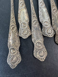 12-Piece Hamilton & Diesinger Vintage Sterling Silver Sunflower Cocktail Forks