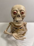 Cast Iron Mechanical Skeleton Bank - Eyes Pop Out When Coin Inserted