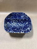 Bennington Pottery Dark Blue Agate Divided Baking Dish (A)