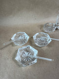 Lot Of Clear Glass Salt Cellars - 8 Salt Cellars (B)