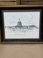 U.S. Capitol Sketch by Don Cannavaro; Signed Print