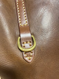 Brown Plentiful FOUNT Leather Shoulder Purse (A)