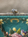 Floral Needlepoint Handbag