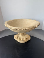 Milano Designs Ornate Plaster Pedestal Bird Bath