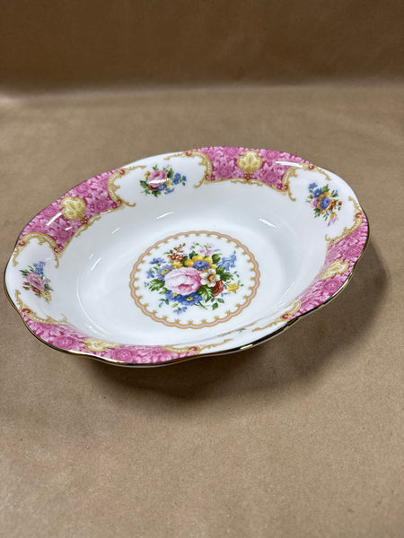 (C) Royal Albert Lady Carlyle Oval Serving Bowl