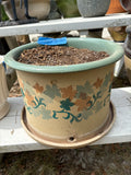 B-Large Pottery Planter w/Fixed Saucer (Two Available, Priced Separately