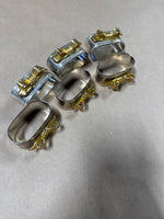Silver And Brass Bow Napkin Rings