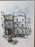 Windsor Castle Print by Jan Korthals; Signed (AS IS)