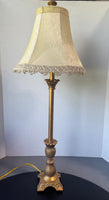 (B) Gilded Resin Pineapple Buffet Lamp (WORKS)