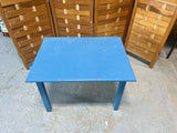 Lightweight Blue Painted Side Table