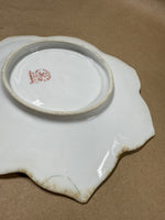 3 Piece Plaid Chikusa Condiment Bowl With Leaf Plate And Spoon ** READ DESCRIPTION **