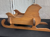 Primitive Style Piece-Together Wooden Decorative Sleigh