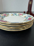 (F) 5-Piece Royal Doulton England The Majesty Collection Floradora Dessert Plates Set