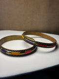 Multi Color Bangle Bracelets (2)