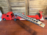 Vintage Structo Fire Dept Pressed Metal Fire Truck