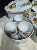 15-Piece Royal Worcester England Evesham Gold Trim Serving China Set