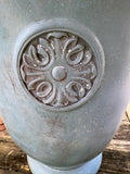 E-Large Teal Fiberglass Planter